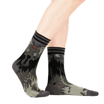 Mothman Crew Socks