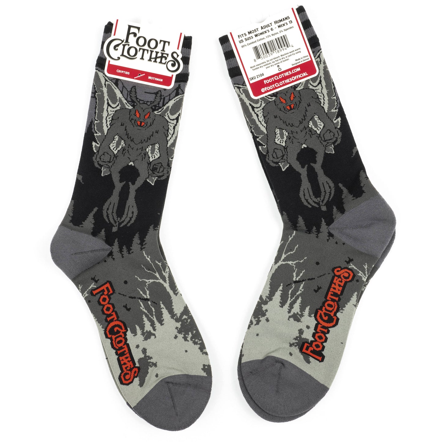 Mothman Crew Socks