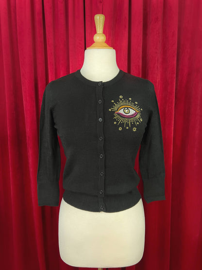 Third Eye Cardigan in Black (S - 3XL)