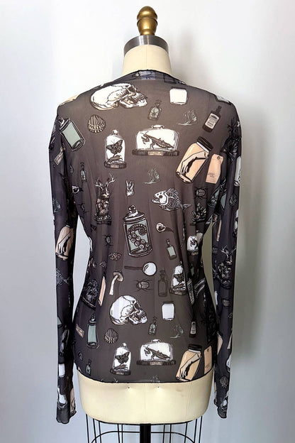 Rare Specimens Oddities Long Sleeve Mesh Top (S - 3XL)