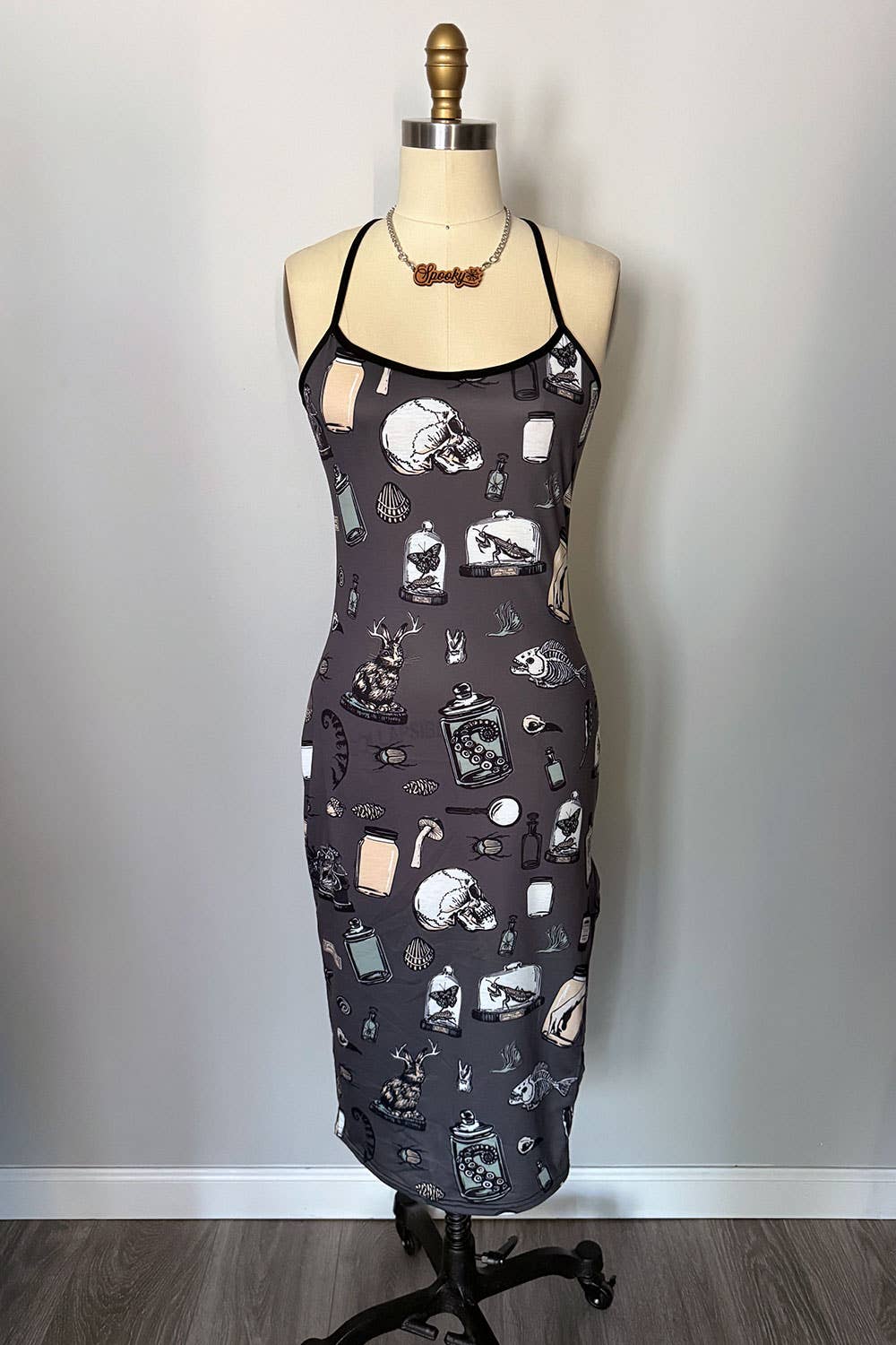 Rare Specimens Oddities Print Slip Dress (SM - 2XL)