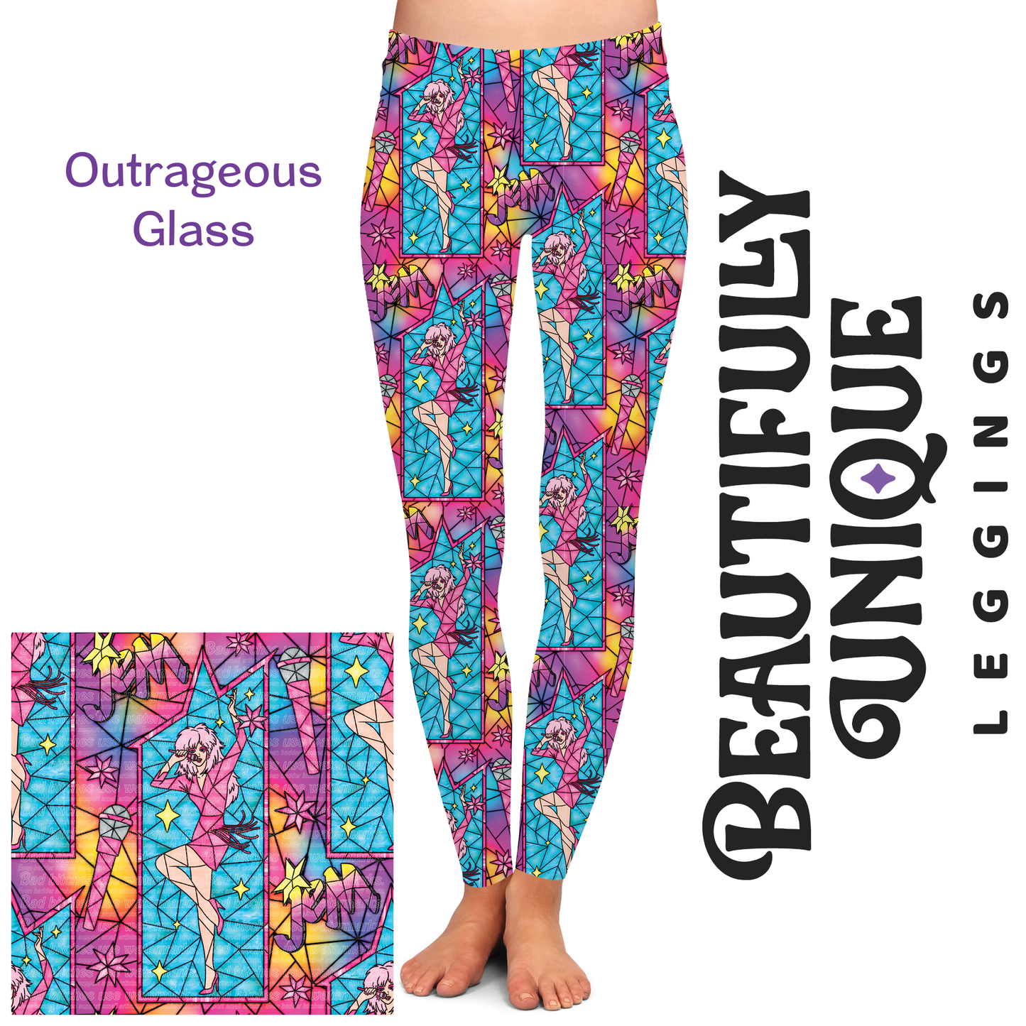 Outrageous Glass Leggings (Size 0 - 24)