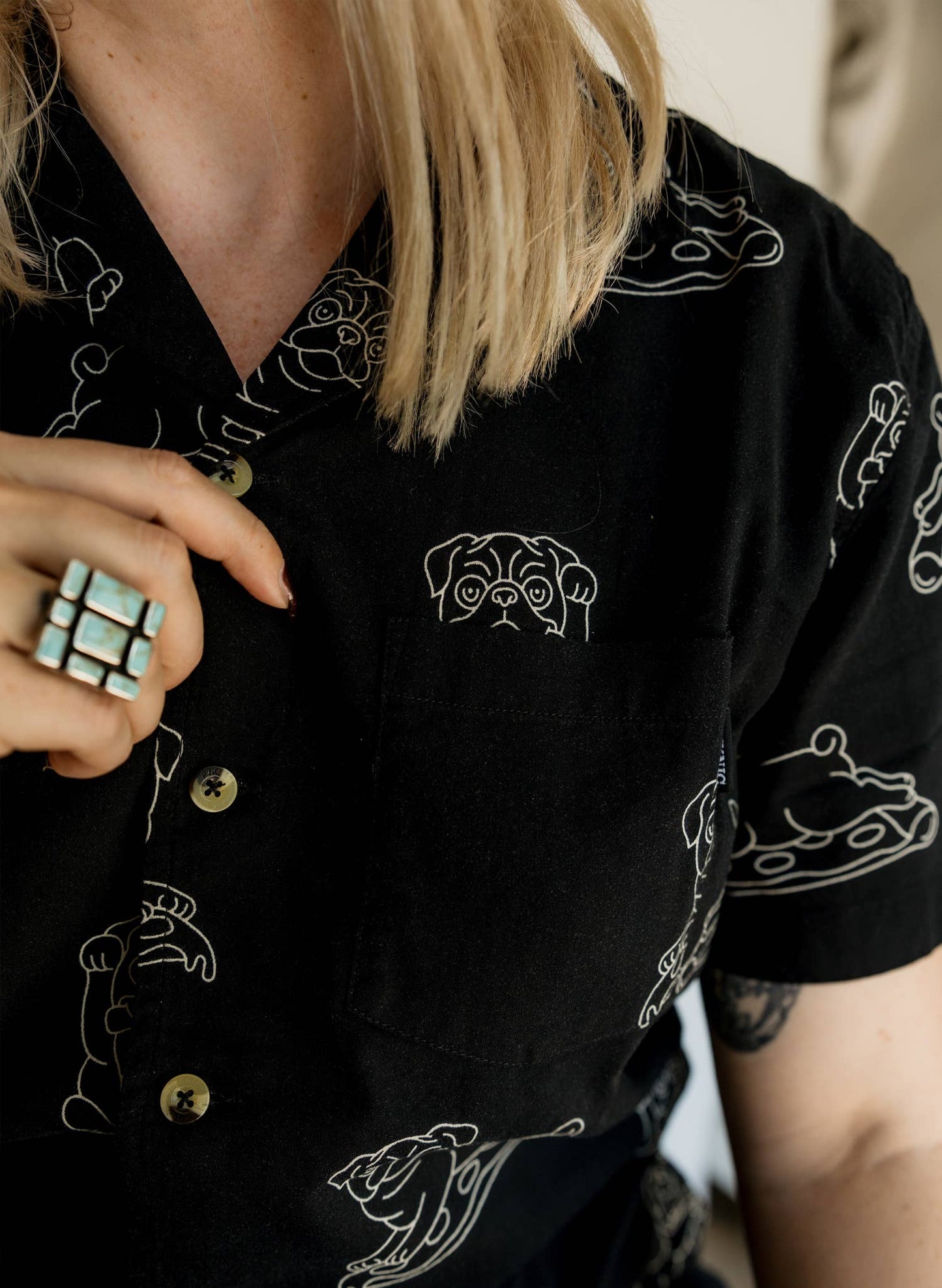 Duncan the Pug Button-Up (XS - 3XL)