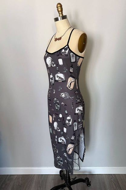 Rare Specimens Oddities Print Slip Dress (SM - 2XL)