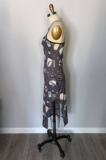 Rare Specimens Oddities Print Slip Dress (SM - 2XL)