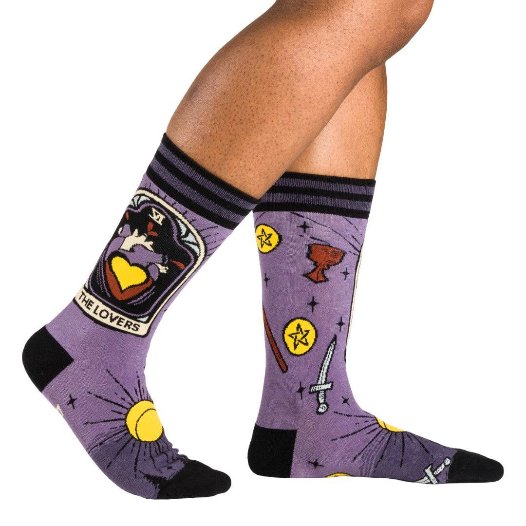 The Lovers Tarot Nouveau Crew Socks