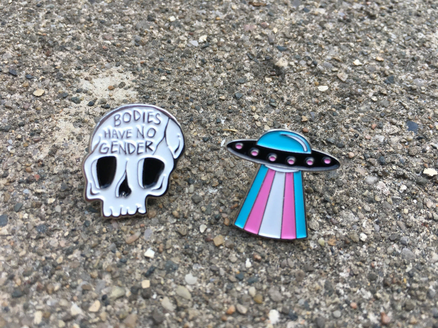 Bodies Have No Gender enamel pin