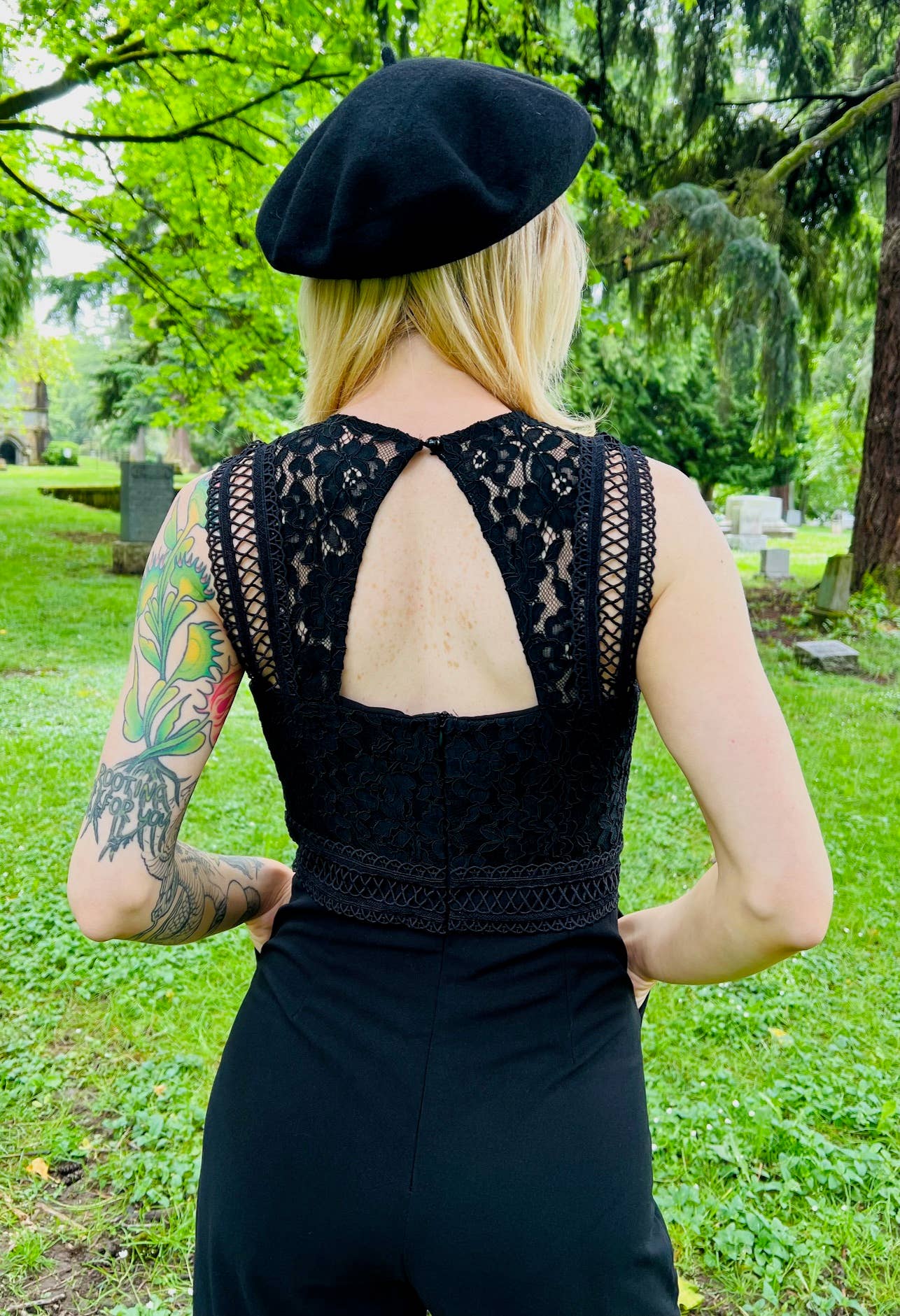 Branwen - Romantic Corporate Goth Jumpsuit (XS - 3XL)