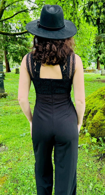 Branwen - Romantic Corporate Goth Jumpsuit (XS - 3XL)