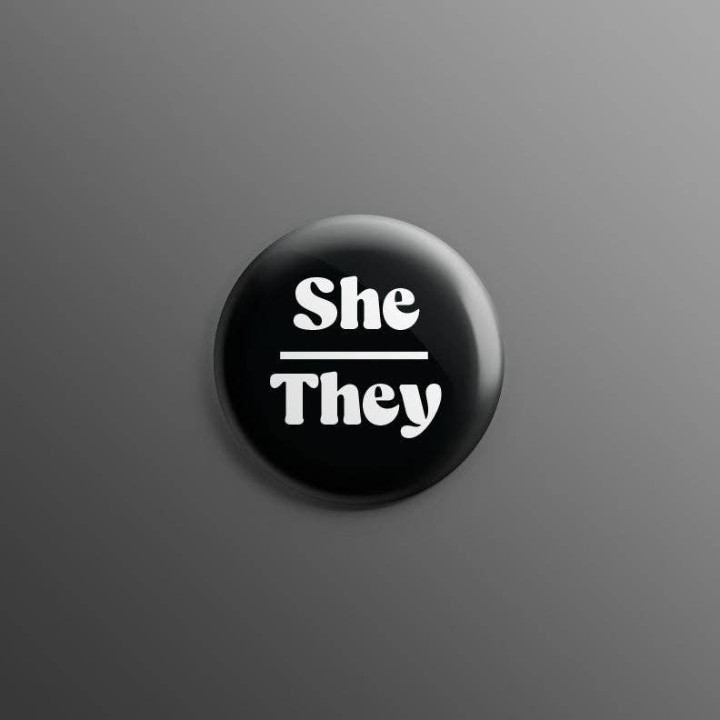 Pronoun 1inch Pins: She/Her