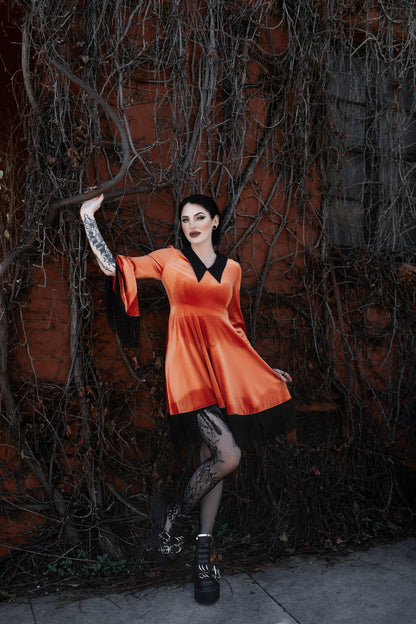 Orange Hex Dress (XS - 4XL)