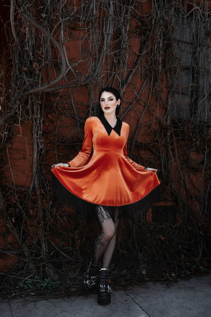 Orange Hex Dress (XS - 4XL)