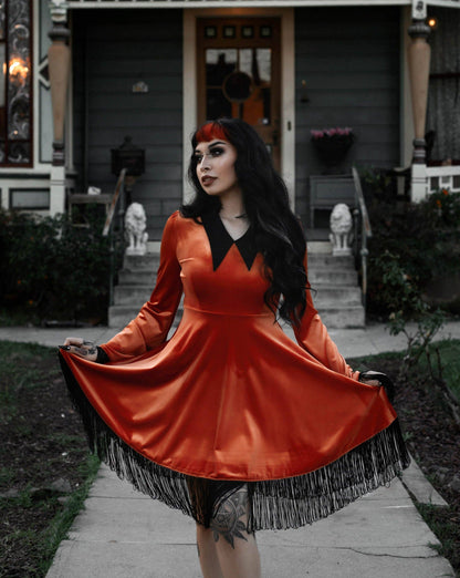 Orange Hex Dress (XS - 4XL)