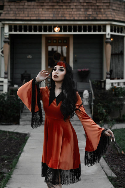 Orange Hex Dress (XS - 4XL)