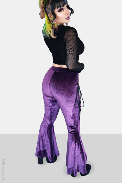 Amethyst Alice Lace Up Flare Pants (XS - 4XL)