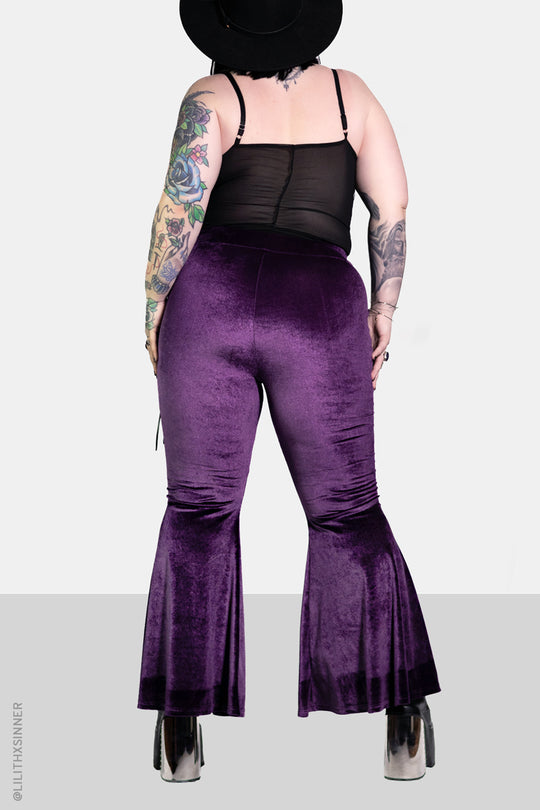 Amethyst Alice Lace Up Flare Pants (XS - 4XL)