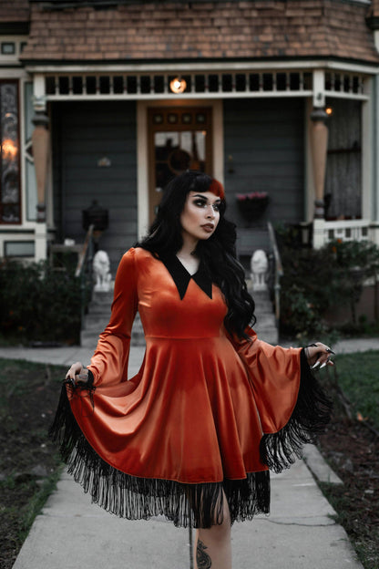 Orange Hex Dress (XS - 4XL)