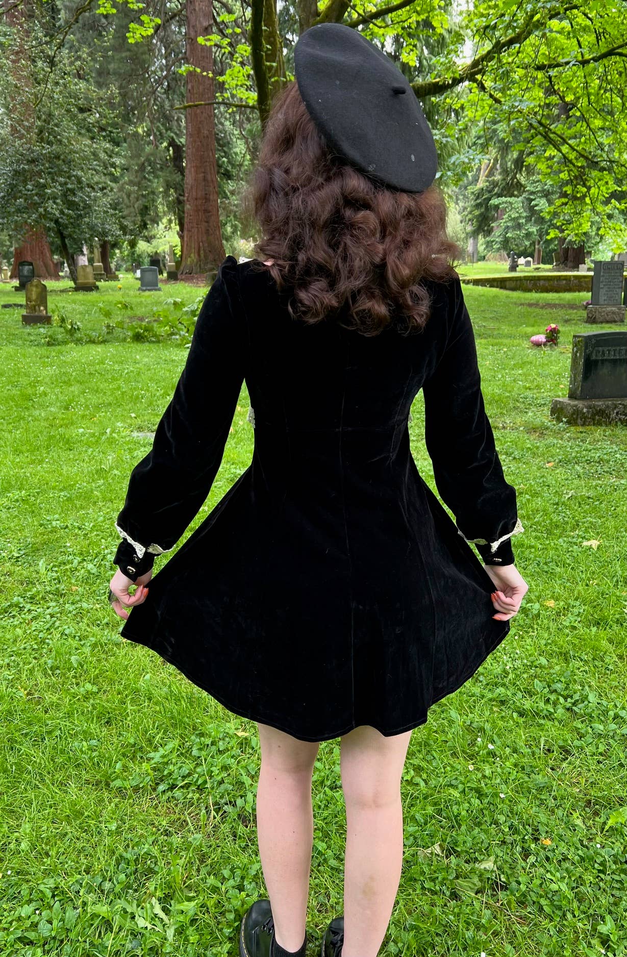 Sabrina - Luscious 60s style Velvet Mini Dress (XS - 3XL)