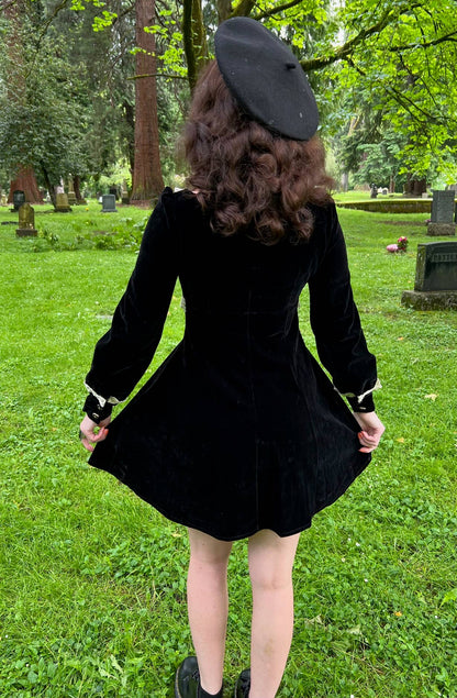 Sabrina - Luscious 60s style Velvet Mini Dress (XS - 3XL)