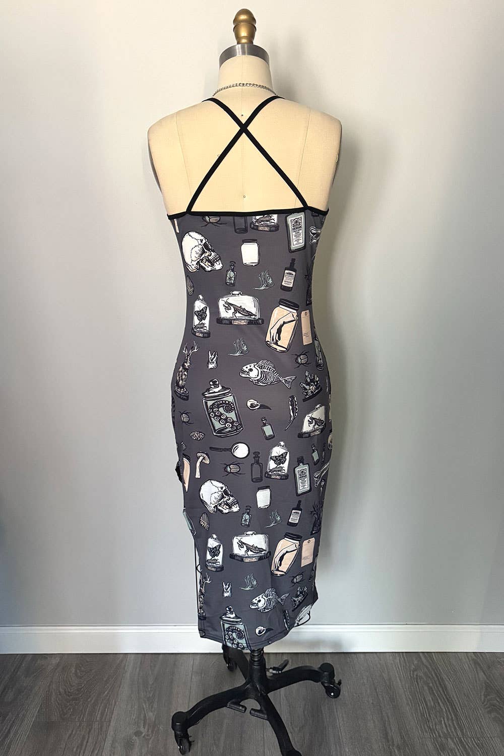 Rare Specimens Oddities Print Slip Dress (SM - 2XL)