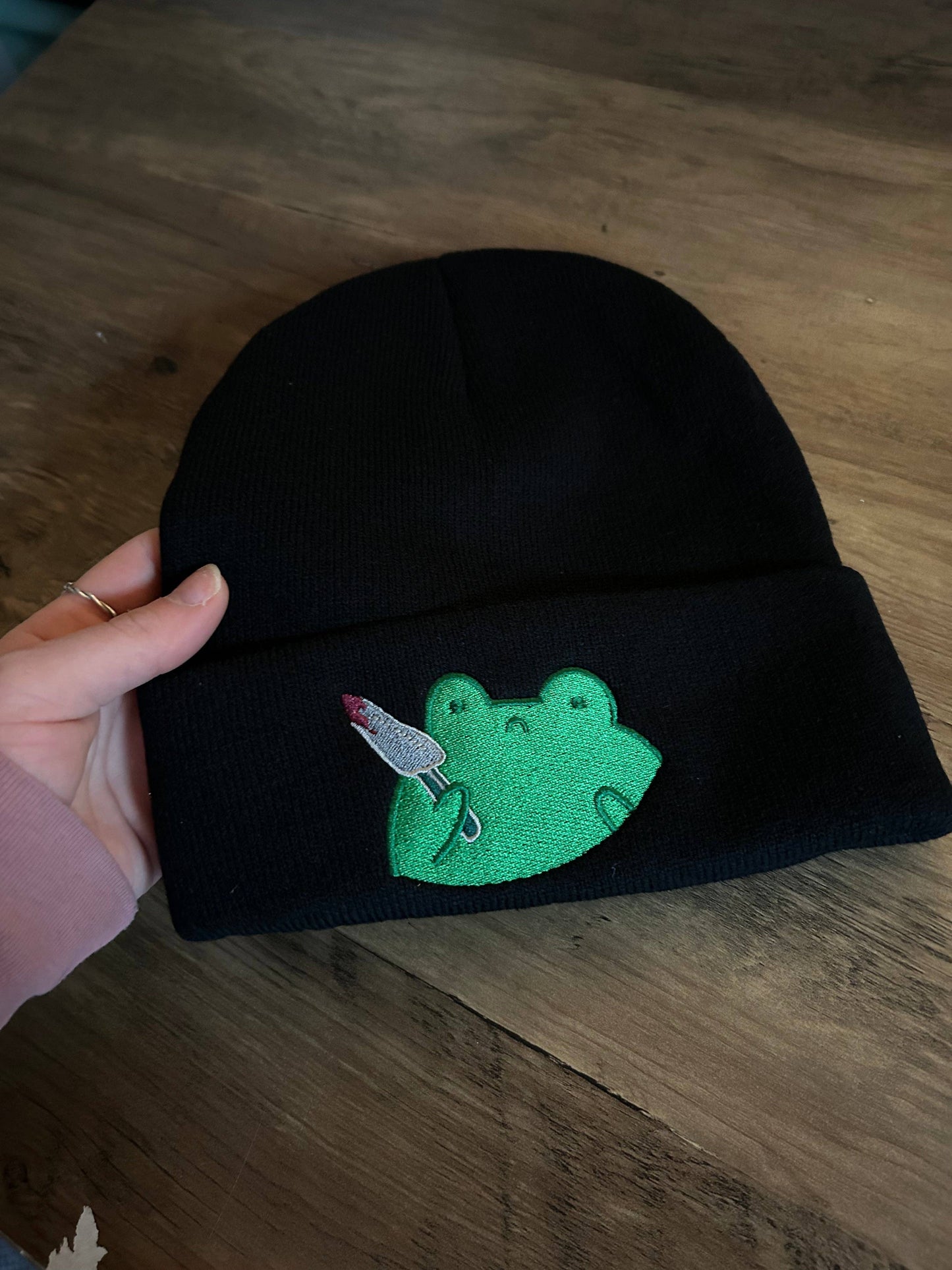 Protection from Assholes Froggy Stab Beanie