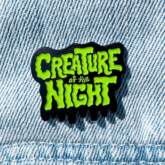 Creature of the Night Enamel Pin