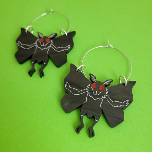 Mothman Earrings