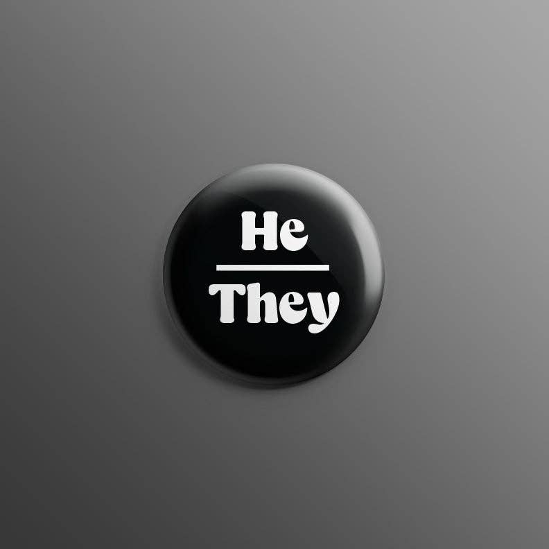 Pronoun 1inch Pins: She/They