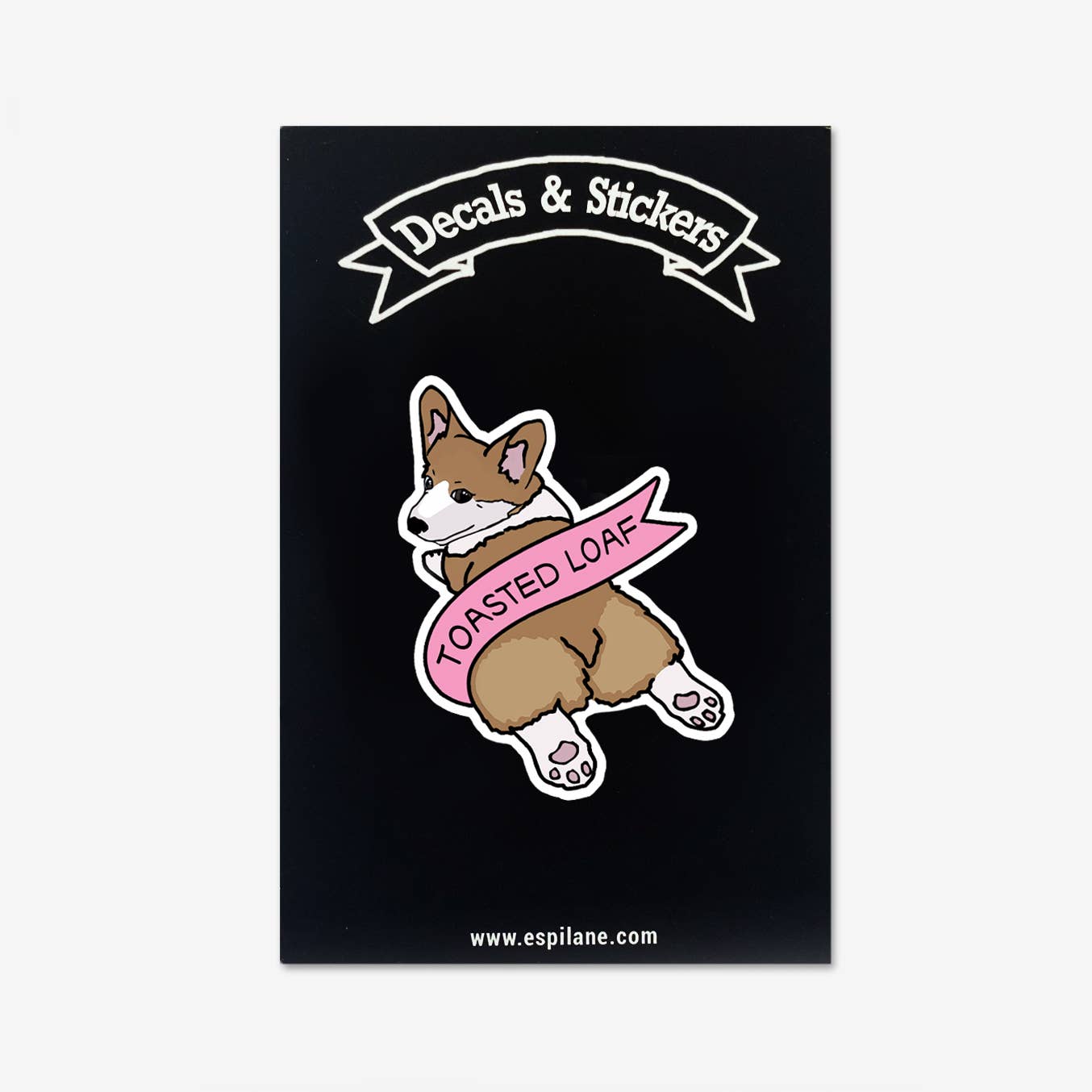 Toasted Loaf Cute Corgi Butt Decal Vinyl Sticker