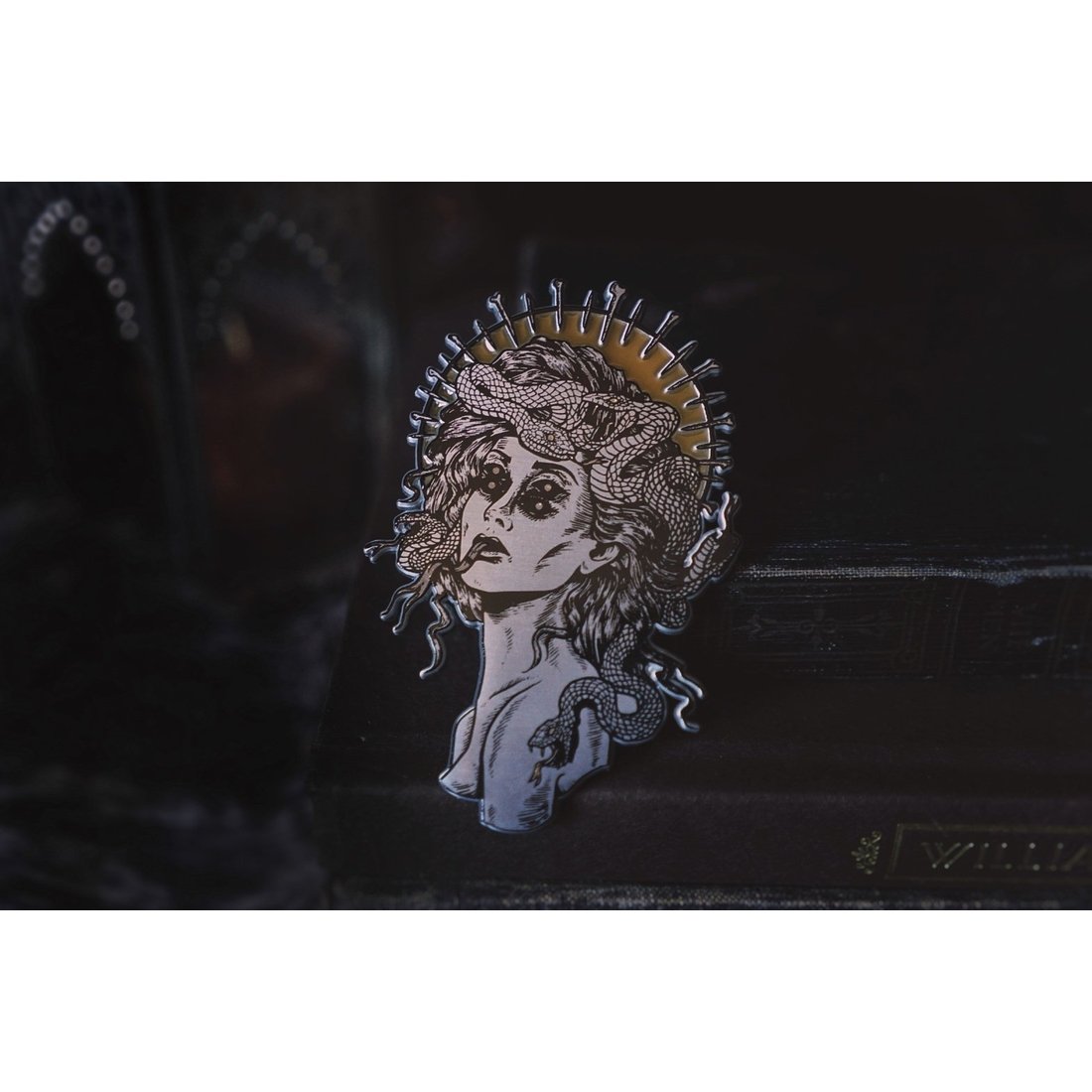 Glowing Medusa Pin