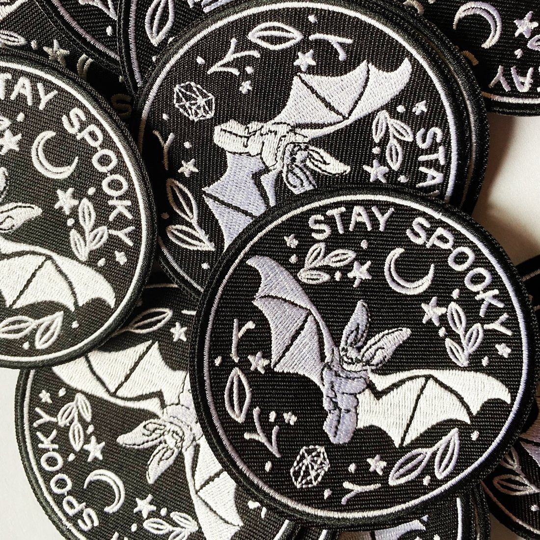 Stay Spooky Bat Iron-On Patch