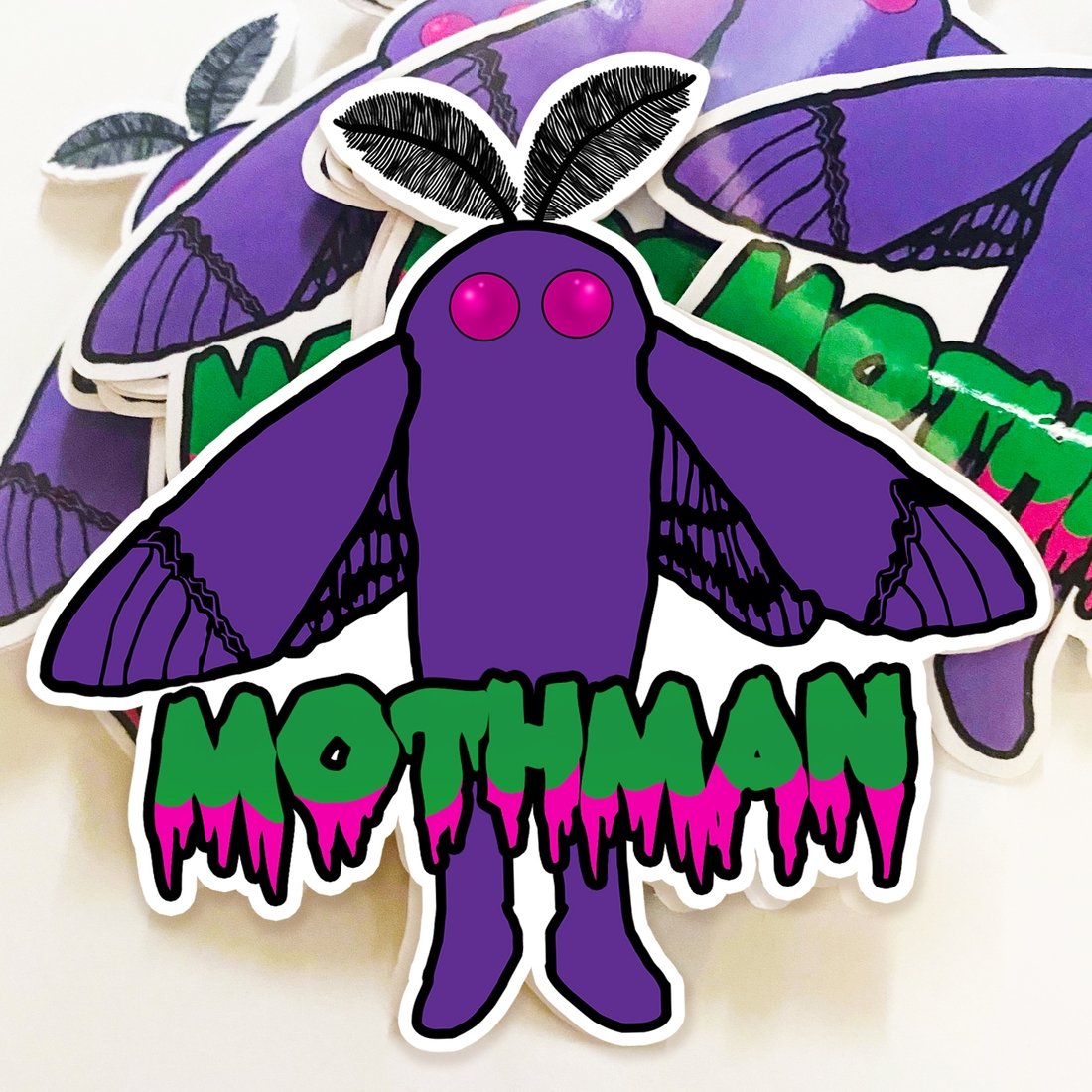 Mothman Cryptid  Vinyl Decal