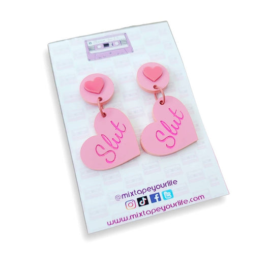 Slut Dangle Earrings